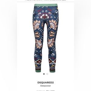 DSQUARED2 Slate blue legging, size Medium